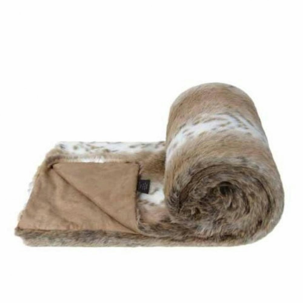 Lynx Luxury Faux Fur Throw by Helen Moore