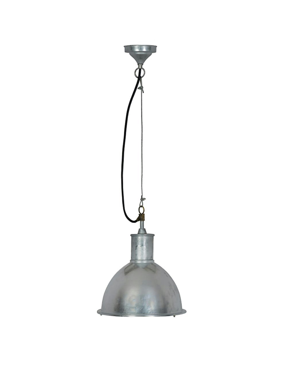 Galvanised Steel St Ives Bay Indoor Or Outdoor Pendant Light by Garden Trading