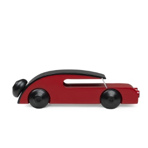 Red Vintage Style Wooden Sedan Automobil Car Decor by KAY BOJESEN DENMARK