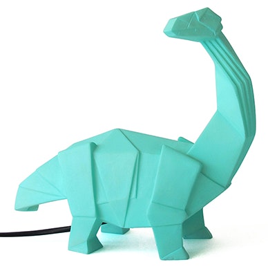 Green Brachiosaurus Dinosaur Origami Lamp by House of disaster