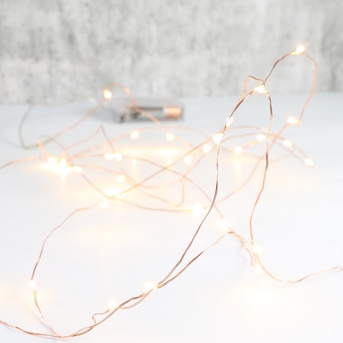 Mini Battery Powered LED Copper Wire String Lights by Lisa Angel