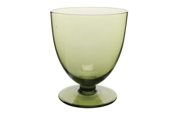 Set Of 6 Green Fat Glass by Canvas Home