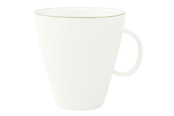 Set Of 4 Abbesses Cup With Green Rim by Canvas Home