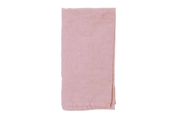 Soft Pink Vilnius Linen Napkin - Set of 4 by Canvas Home