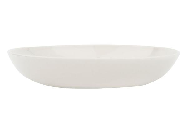 White Shell Bisque Pasta Bowl - Set of 4 by Canvas Home