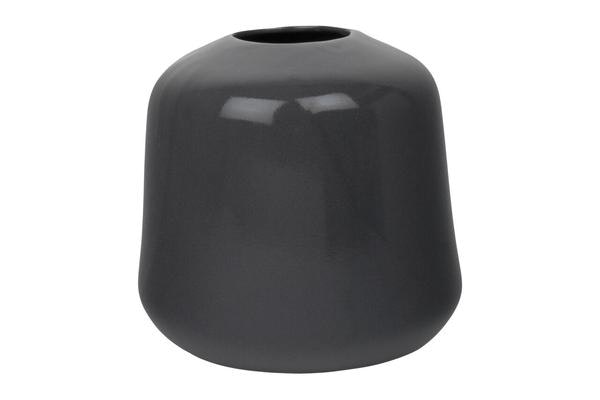 Small Dark Grey Elba Vase by Canvas Home