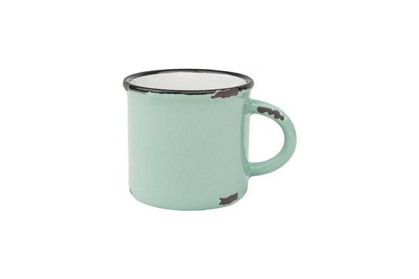 Pea Green Tinware Espresso Mug - Set of 4 by Canvas Home