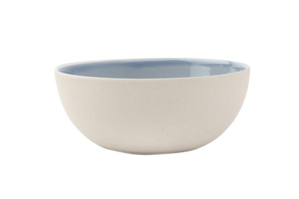 Small Blue Shell Bisque Bowl by Canvas Home