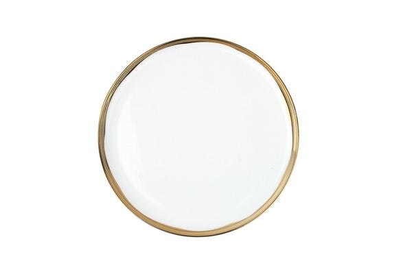 Gold Dauville Side Plate - Set of 4 by Canvas Home