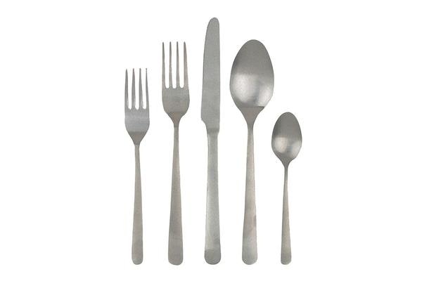 Oslo Cutlery Set In Tumbled Stainless Steel 20 Pc Gift Set by Canvas Home
