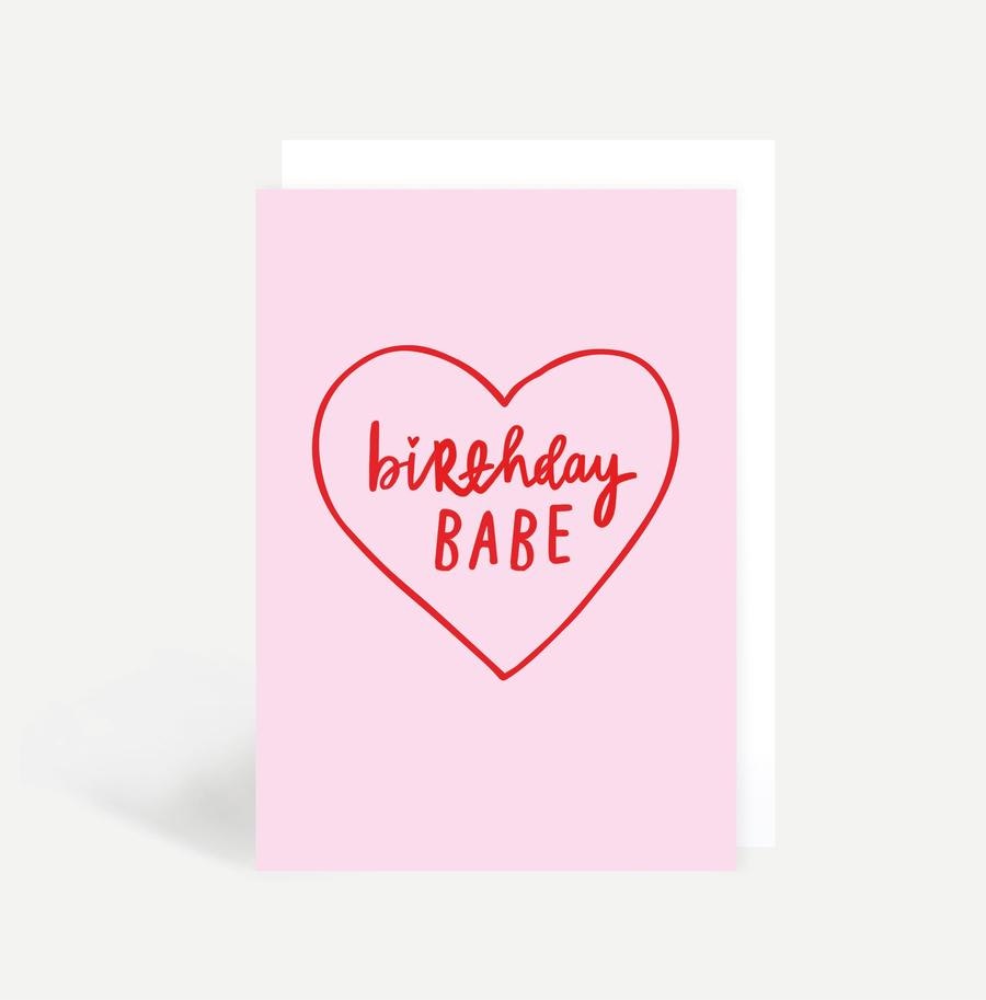 'Birthday Babe' Card by Sadler Jones
