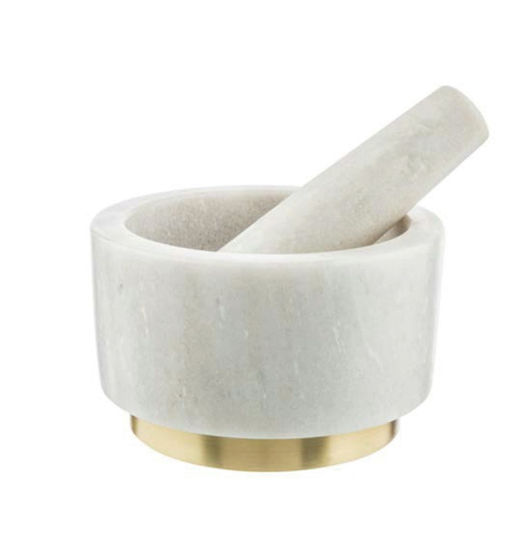 Marble and Copper Mortar and Pestle by Distinctly Living