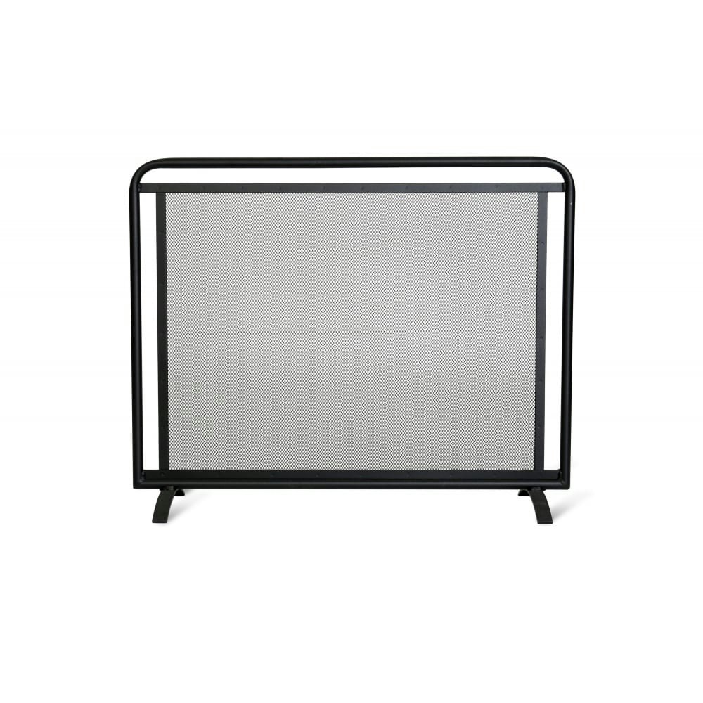 Jutland Steel Firescreen With Mesh Screen by Garden Trading