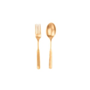 Gold Lucca Salad Servers by Canvas Home