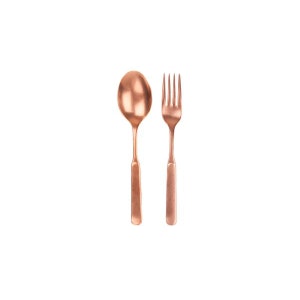 Copper Lucca Salad Servers by Canvas Home