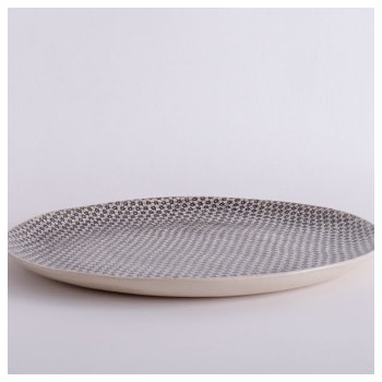 Charcoal Cake Plate by Wonki Ware
