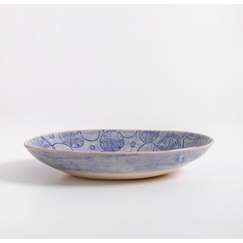 Extra Large Cornflower Blue Etosha Bowl by Wonki Ware