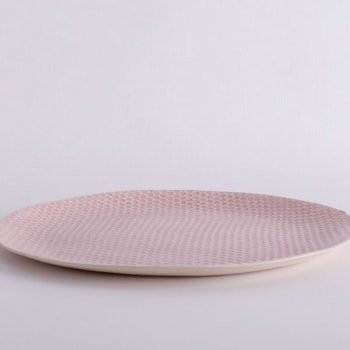 Large Pink Etosha Plate by Wonki Ware