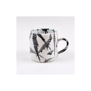Large Black American Splash Mug by Duncan Browning