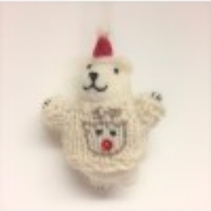 Polar Bear In Jumper Decoration by Amica Accessories