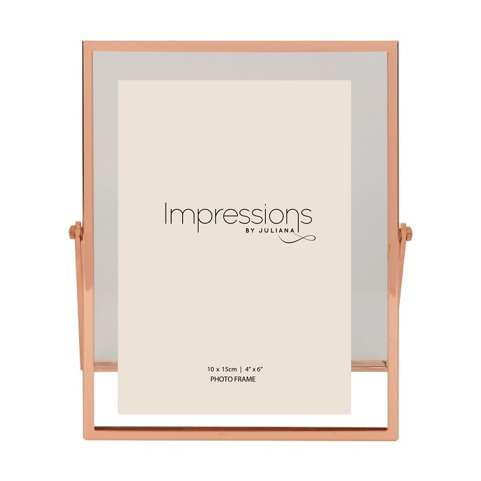 Copper Finish Floating Photo Frame by