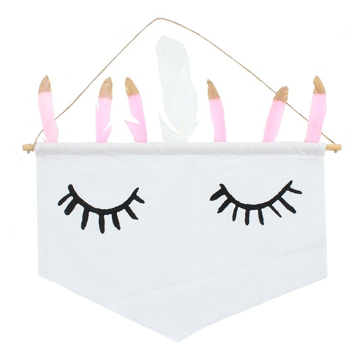 Unicorn Fabric Flag Decor by