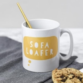 Sofa Loafer Mug by Bespoke Verse