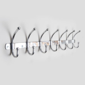Large Aluminium 7 Hook Rail by Distinctly Living