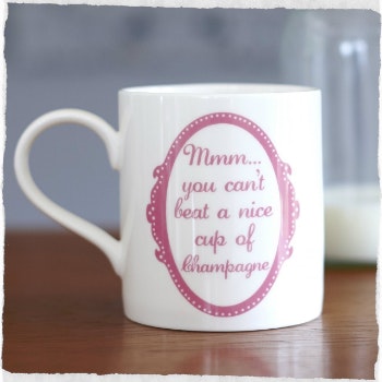 Champagne Nice Mug by Catherine Colebrook