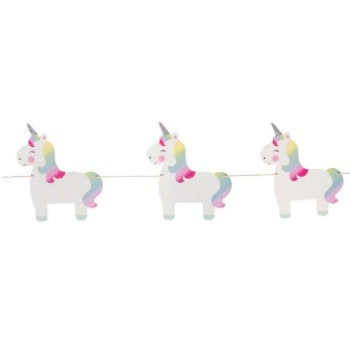 Rainbow Unicorn Bunting Decor by Sass & Belle