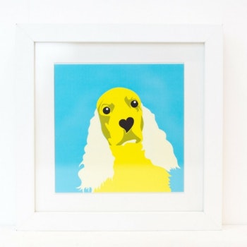 Cocker Spaniel Framed Print by Giddy Sprite