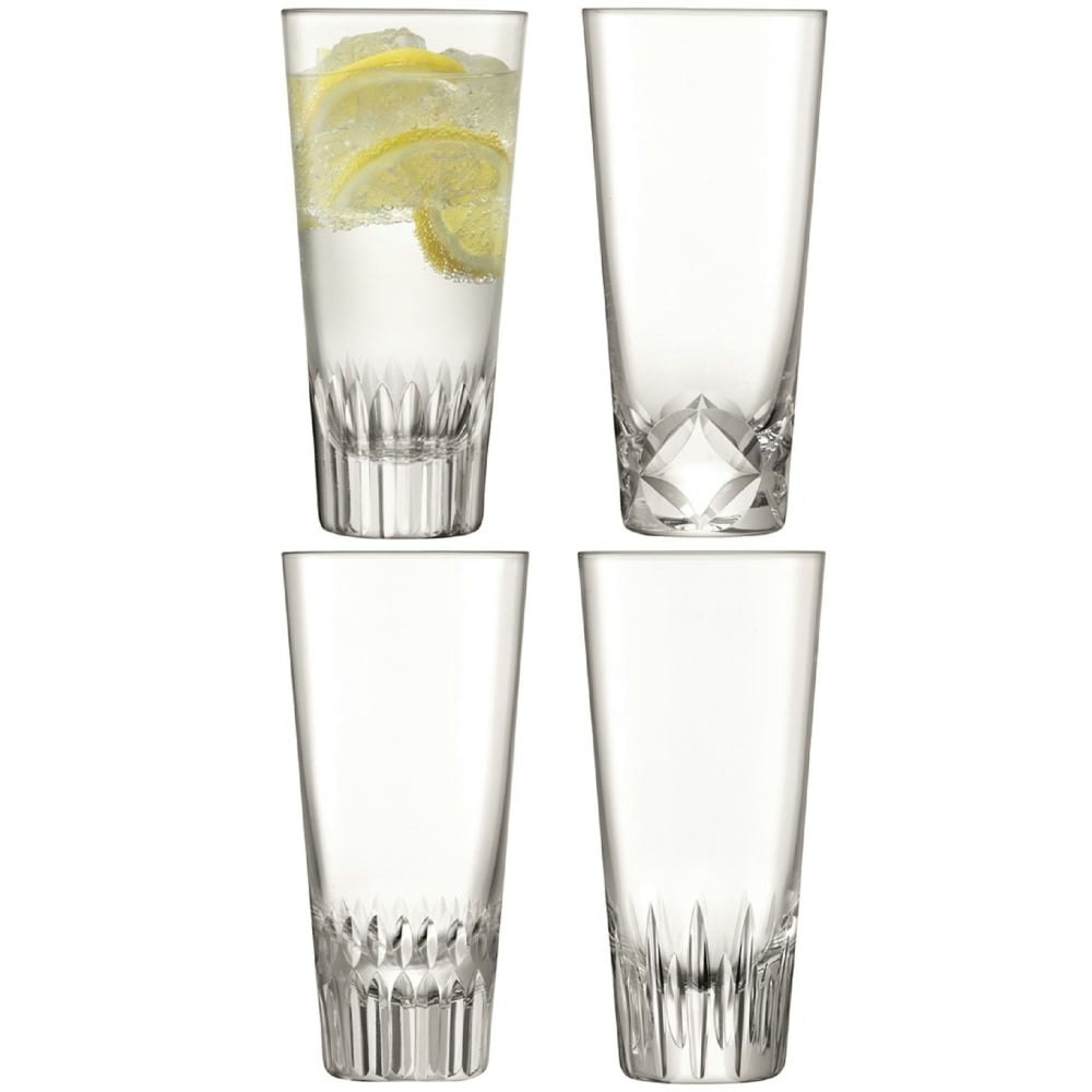 Set Of 4 315ml Tatra Assorted Mixer Glasses by LSA International