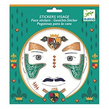 Knight Face Stickers by Djeco