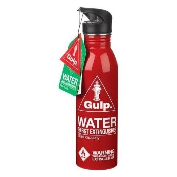 Red Fire Extinguisher Water Bottle by Wild & Wolf