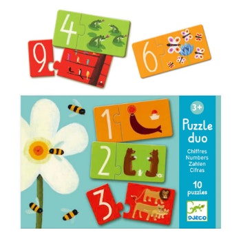 Duo Numbers Animal Puzzle by Djeco