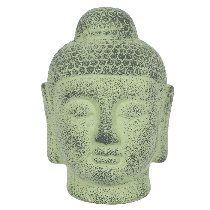 Green Terracotta Buddha Head Ornament by