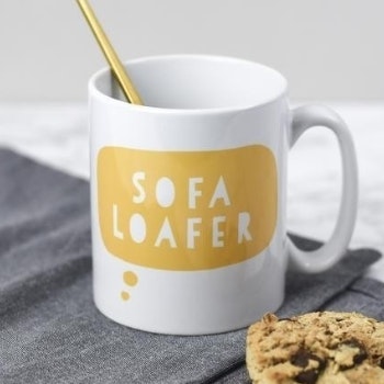 Sofa Loafer Mug by Bespoke Verse
