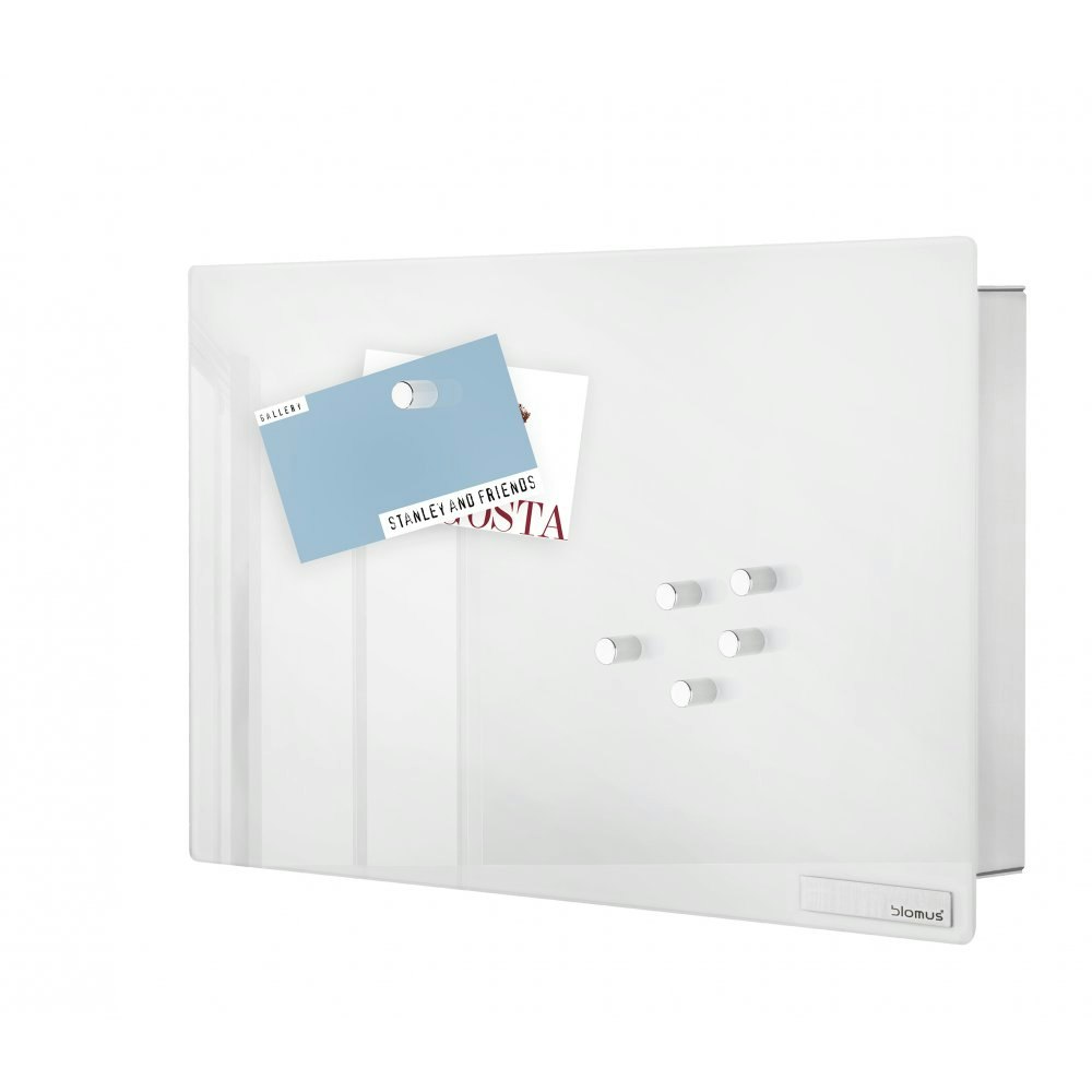 20cm White Velio Key Box And Glass Magnet Board by Blomus
