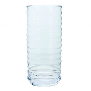 Large Totem Handmade Glass Vase by Dartington Crystal