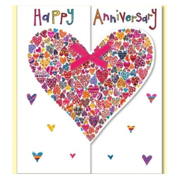 Happy Anniversary Heart Of Hearts Card by Hyde And Seek