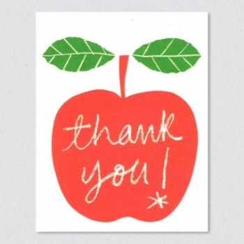 Apple Thank You Card by Hyde And Seek