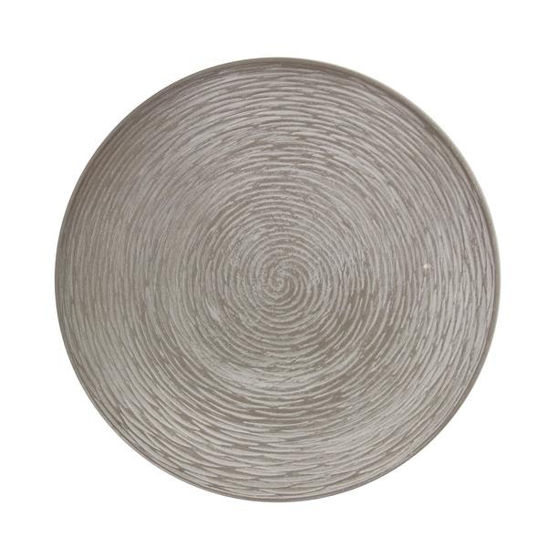 Grey Concrete Effect Swirl Plate by Gisela Graham