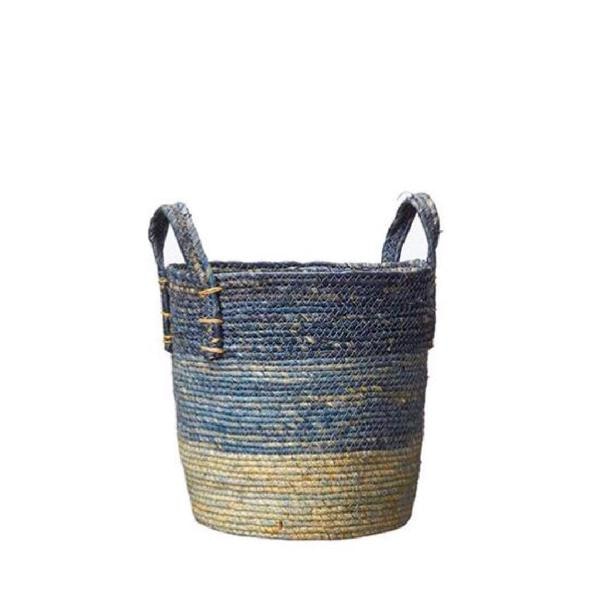 Medium Blue Tonal Basket by Wikholm Form