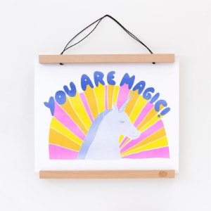 You Are Magic Unicorn Print by Guild of Master Craftsmen