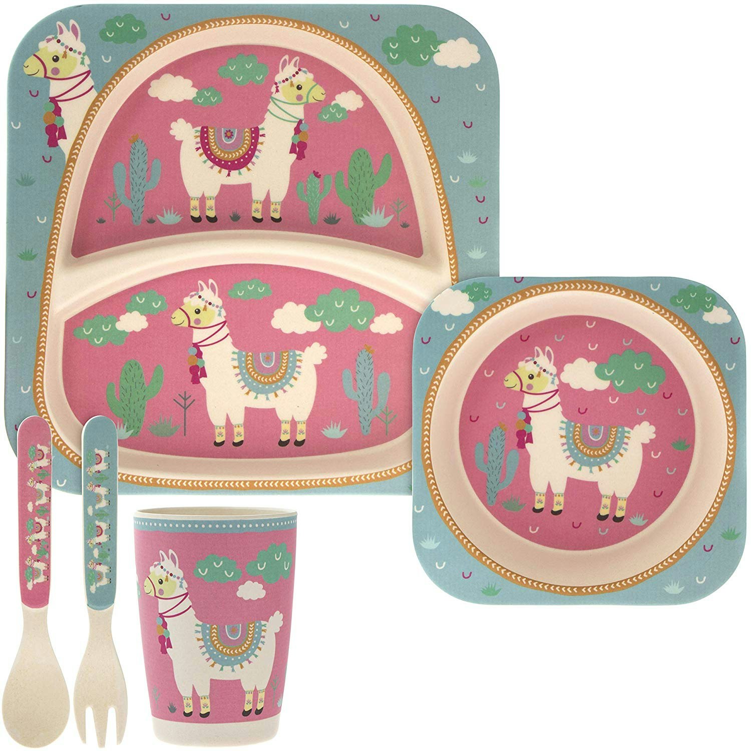 Llama Bamboo Dinner Set by Lesser & Pavey