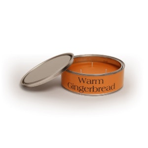 Warm Gingerbread Paint Pot Tin Candle by Pintail Candles