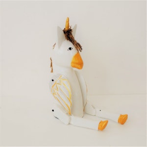 Unicorn Shelf Sitter Decor by Hyde And Seek