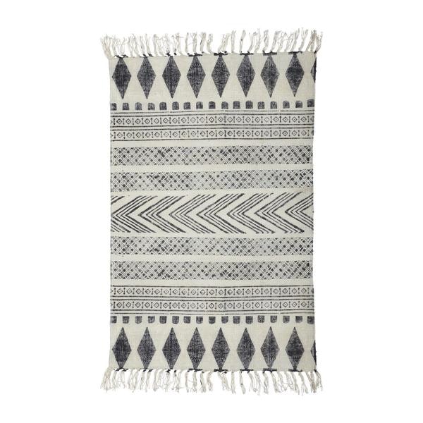 Block Rug Grey Black by House Doctor