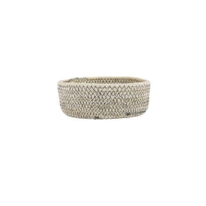 Small Black Weave Round Basket by Ib Laursen