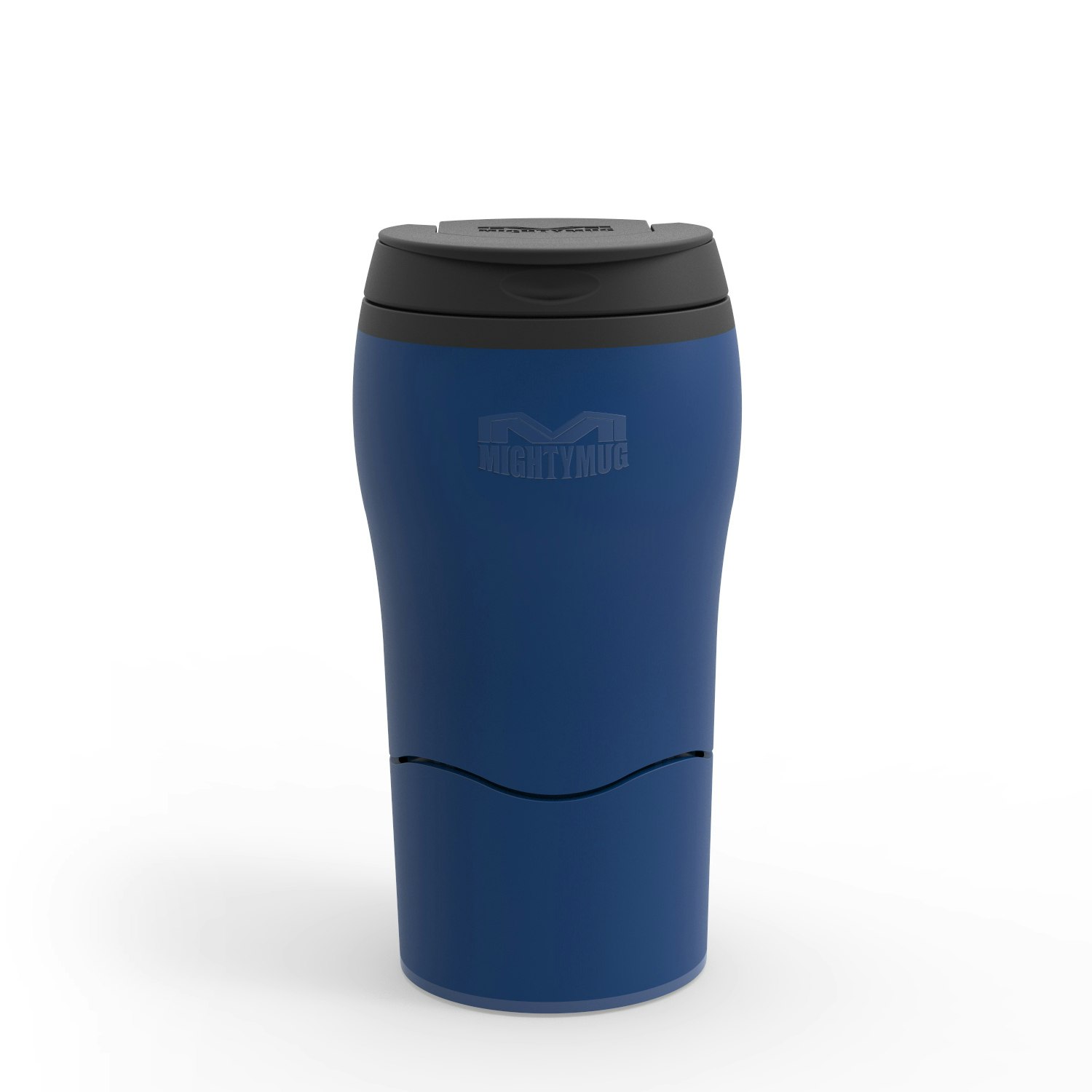 320ml Petrol Blue Solo Travel Mug by Mighty Mug